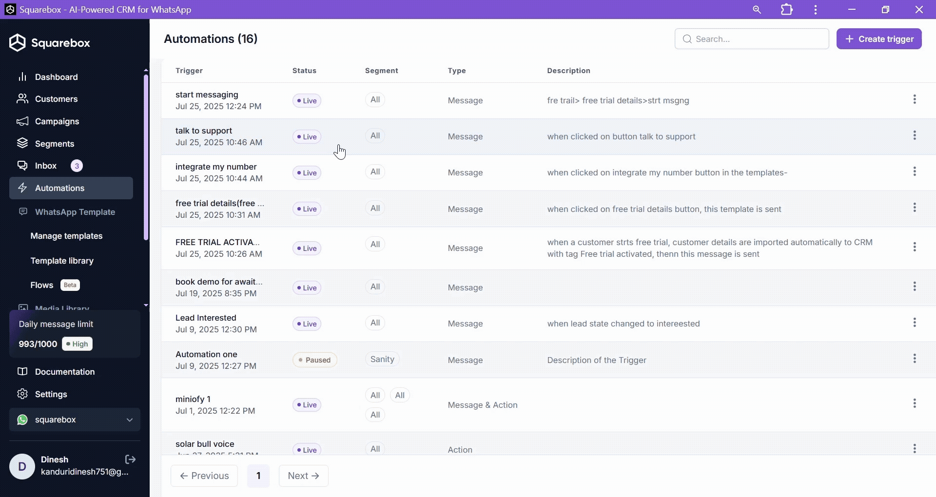 Feature overview